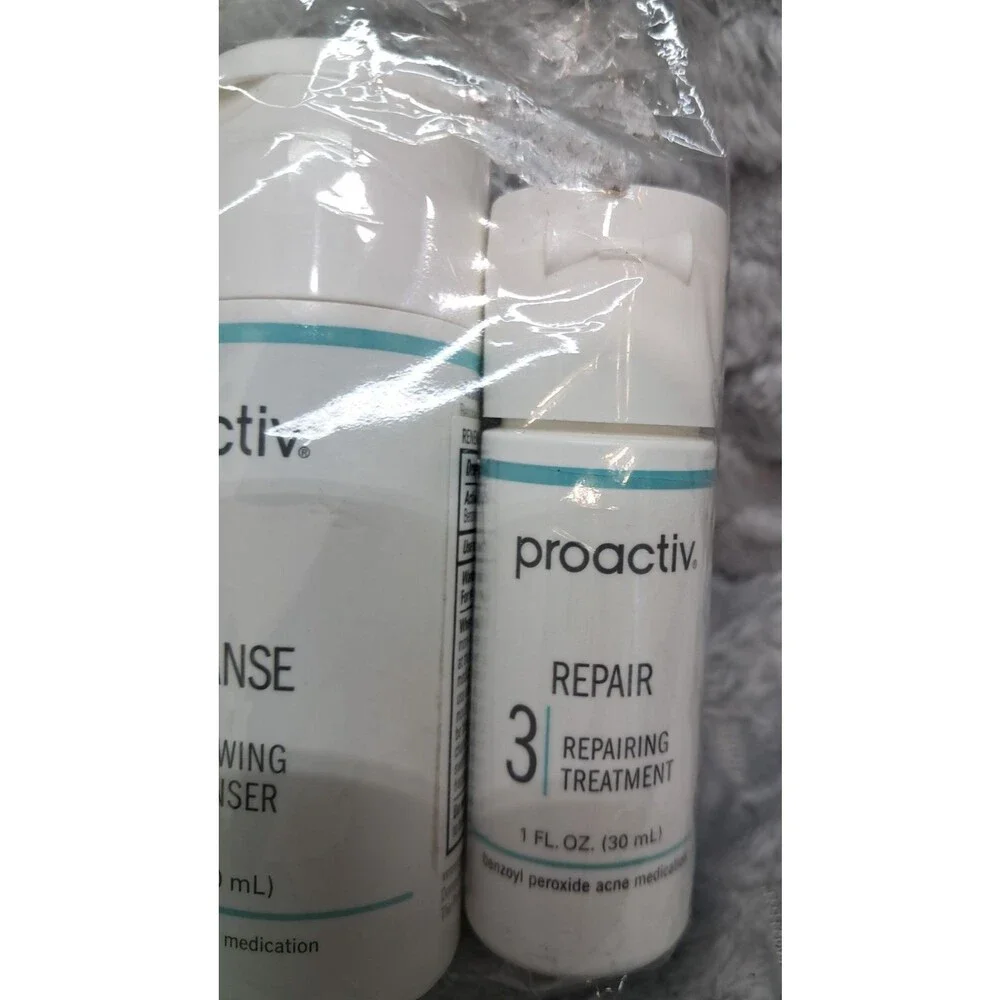New Proactiv 30 Day 3 Piece Kit Step System  CLEANSE & Tone 2oz REPAIR 1oz Acne